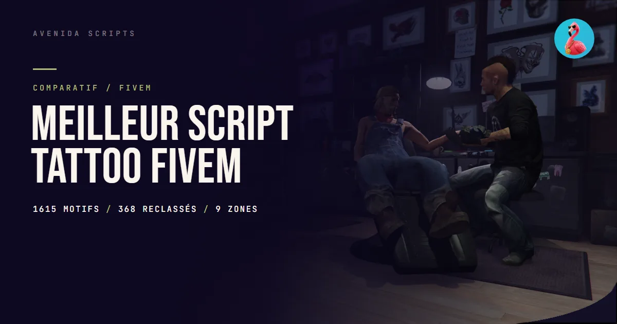 Script tattoo FiveM : catalogue, zones et laser en 2026